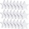 100 Pcs Small White Wooden Stars – 1 x 0.19 Inch Unfinished Wood Cutouts for Crafts, Patriotic Decorations, DIY Painting, Tiered Trays & Holiday/Christmas Décor